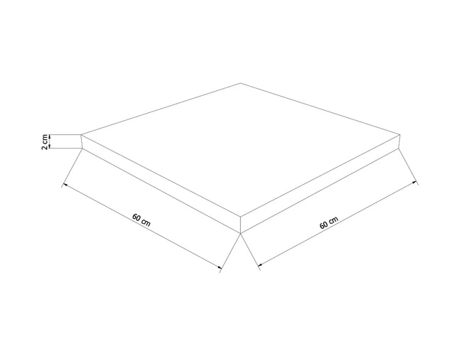 Płyty Tarasowe Granitowe Płomieniowane 60x60x2cm 18m² PEŁNA PALETA - Podłogi, Chodniki, Tarasy (NBC)