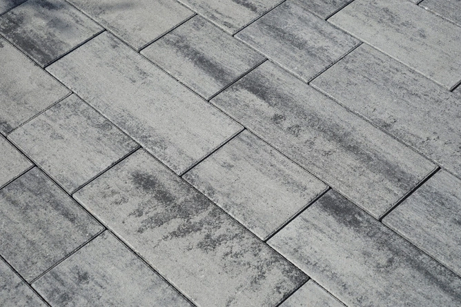 Kostka brukowa Metrum Wapień Biało-Szary gr. 8cm Bruk-Bet