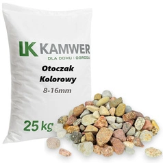 Otoczak Kolorowy 8-16mm, 25kg - Dekoracyjny i Ozdobny Kamień Ogrodowy na Ścieżki, Rabaty, Oczka Wodne i Tarasy