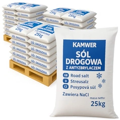 Sól Drogowa Workowana 3000kg – skuteczna sól zimowa do dróg, chodników, śniegu, lodu i gołoledzi