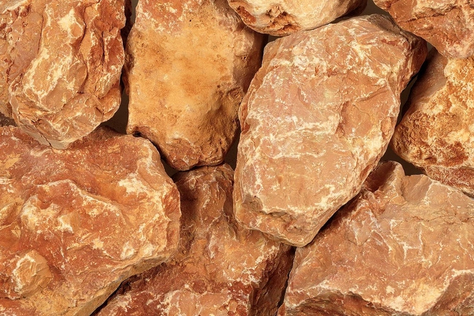 Grys Rosso Verona 70-120mm, 1000kg - Naturalny Kamień Ogrodowy, Dekoracyjny i Ozdobny na Ścieżki, Rabaty, Oczka Wodne i Tarasy