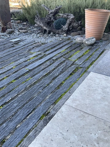 Palisada Black Nera jednostronnie cięta 100x5-10 cm