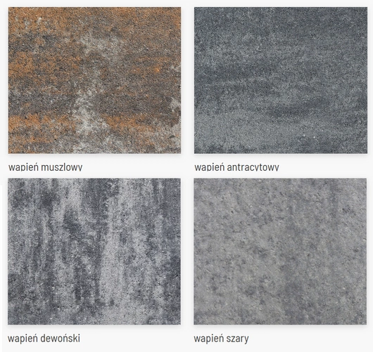 Kostka brukowa Symfonia wapień szary gr. 6cm Bruk-Bet