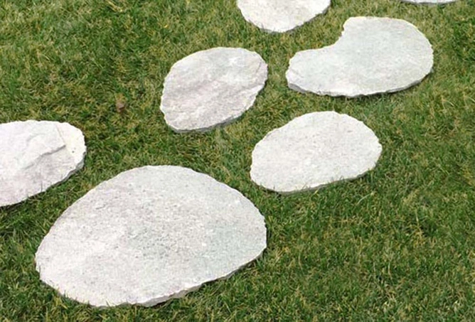 Kamień ścieżkowy step owalny szary Kavala