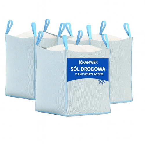 Sól Drogowa 3000kg Big-Bag - skuteczna sól zimowa do dróg, chodników, śniegu, lodu i gołoledzi