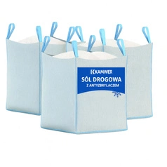 Sól Drogowa 3000kg Big-Bag - skuteczna sól zimowa do dróg, chodników, śniegu, lodu i gołoledzi