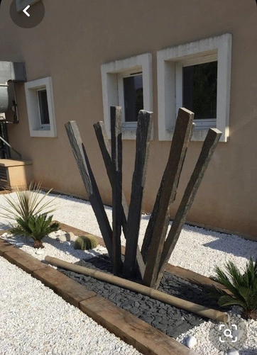 Palisada Black Nera dwustronnie cięta 100x5-10 cm