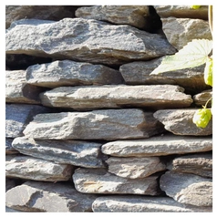 ŁUPEK SZAROGŁAZOWY MUROWY MNIEJSZY 1000kg - Ozdobny Kamień Ogrodowy, Na Murki, Skalniaki i Ogrodzenia