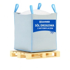 Sól Drogowa, 1000kg Big-Bag - skuteczna sól zimowa do dróg, chodników, śniegu, lodu i gołoledzi