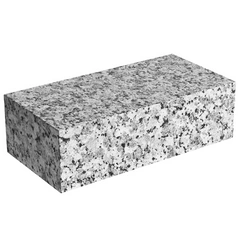 Kostka Granitowa 20x10x6cm SZTUKI - Brukowa Cięta Jasnoszara Płomieniowana (SG)