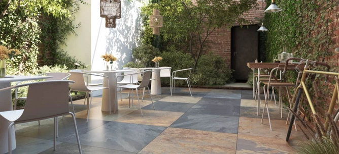 Płyta tarasowa Peacock Rusty 90x90 2cm Gat. 1