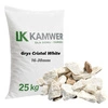 Grys Cristal White 16-30mm, 25kg - Naturalny Kamień Ogrodowy, Dekoracyjny i Ozdobny na Ścieżki, Rabaty, Oczka Wodne i Tarasy