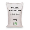 Piasek kwarcowy, suszony 0,5-2,5mm, 1000kg – suszony, czysty, do fug, na lód i zimowego utrzymania nawierzchni