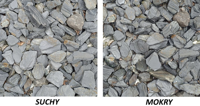 Kora Kamienna Grafitowa Antracytowa 30-50mm, 25kg - Dekoracyjna do ogrodu, rabatek i ścieżek