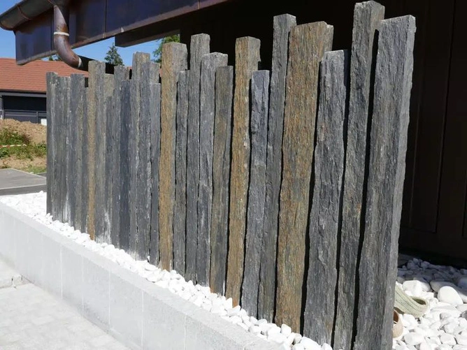 Palisada Black Nera dwustronnie cięta 100x5-10 cm