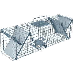 Żywołapka na Kuny, Norki i Szczury 65x17x20cm Pułapka Humanitarna Metalowa Wielorazowego Użytku