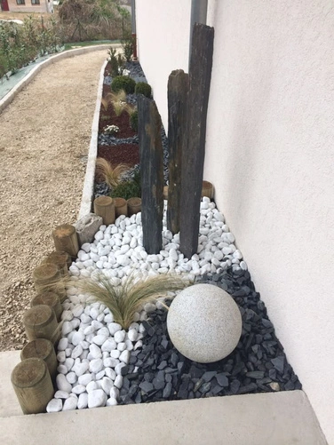 Palisada Black Nera jednostronnie cięta 100x5-10 cm