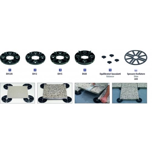 Podstawka stała EH15 do płyt tarasowych