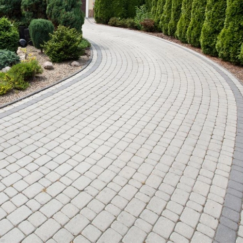 Kostka brukowa Nostalit, szary, gr. 6cm, Bruk-Bet