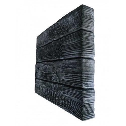 Palisada drewnopodobna betonowa 40x32 kolor grafitowy, 75szt