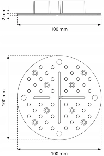 PODSTAWKA WSPORNIK PODKŁADKA do PŁYT TARASOWYCH 2mm czarna
