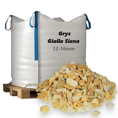 Grys Giallo Siena 12-16mm, 1000kg - Naturalny Kamień Ogrodowy, Dekoracyjny i Ozdobny na Ścieżki, Rabaty, Oczka Wodne i Tarasy