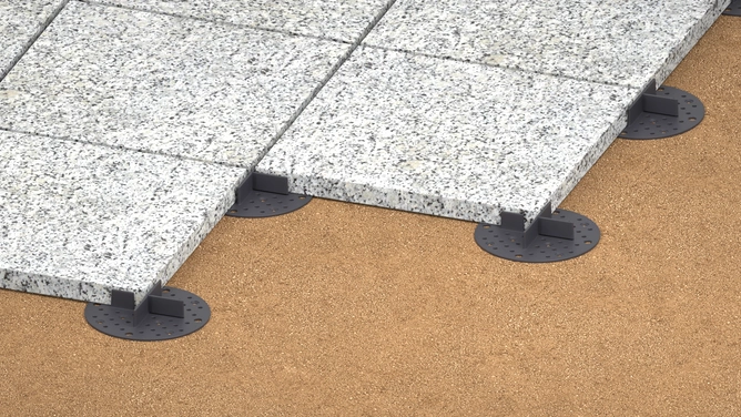 PODSTAWKA WSPORNIK PODKŁADKA do PŁYT TARASOWYCH 2mm czarna