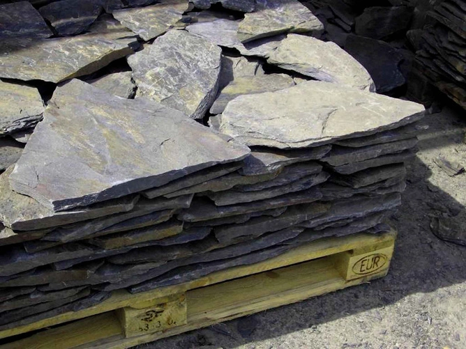 KAMIEŃ SZAROGŁAZOWY ELEWACYJNY 1000kg - Łupek Naturalny Kamień na Elewacje i Ogrodzenia