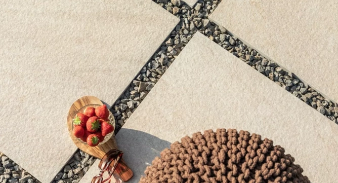 Płyta tarasowa Pietra Serena Creme 45x90x3 Gat. 1