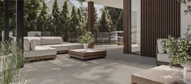 Płyta tarasowa Qubus White 60x60 2cm Gat. 1