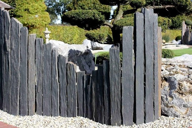 Palisada Black Nera jednostronnie cięta 100x5-10 cm