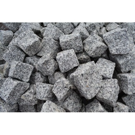 Kostka Granitowa Szara 4/6cm Big-Bag 1000kg – Naturalny Kamień na Ścieżki, Podjazdy i Obrzeża
