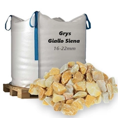 Grys Giallo Siena 16-22mm, 1000kg - Naturalny Kamień Ogrodowy, Dekoracyjny i Ozdobny na Ścieżki, Rabaty, Oczka Wodne i Tarasy