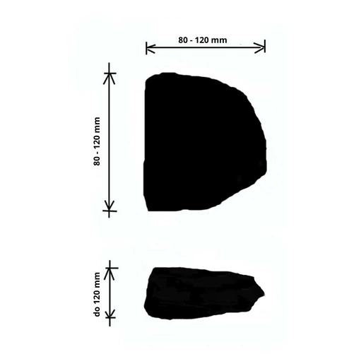 Kamień gabionowy 80-120 szarogłazowy 1000kg