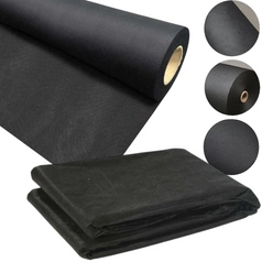 Agrowłóknina Czarna 20mb 100g – 1,6m x 20m – Mata pod Ściółkowanie i Chwasty