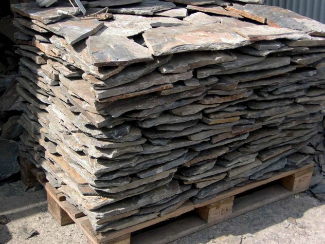 KAMIEŃ SZAROGŁAZOWY ELEWACYJNY 1000kg - Łupek Naturalny Kamień na Elewacje i Ogrodzenia