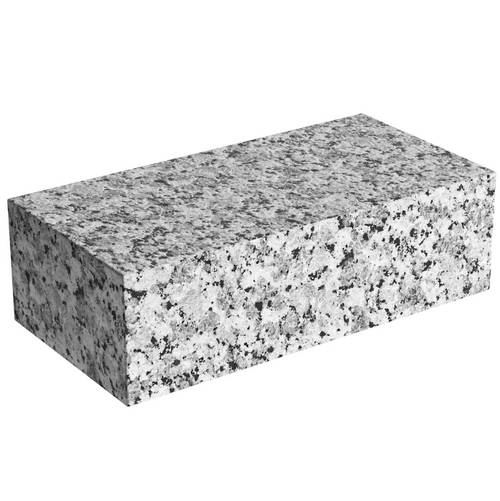 Kostka Granitowa 20x10x6cm SZTUKI - Brukowa Cięta Jasnoszara Płomieniowana (SG)