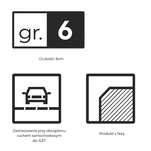 Kostka brukowa Nostalit, czerwony gr. 6cm, Bruk-Bet