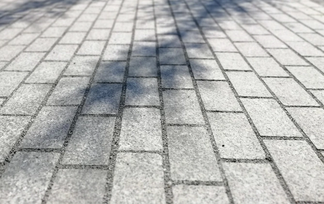 Kostka Granitowa 20x10x5cm PEŁNA PALETA 7,54m² - Brukowa Cięta Jasnoszara Płomieniowana (SG)