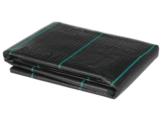 Agrotkanina Czarna 10mb 100g + Kotwy 100szt. + Kotwa wiel. – Mata pod Ściółkowanie i Chwasty