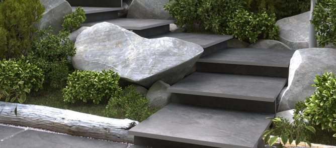 Płyta tarasowa Pizarra Dark Grey 45x90 3cm