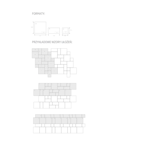 Kostka brukowa Visio, wapień muszlowy, gr. 6cm, Bruk-Bet