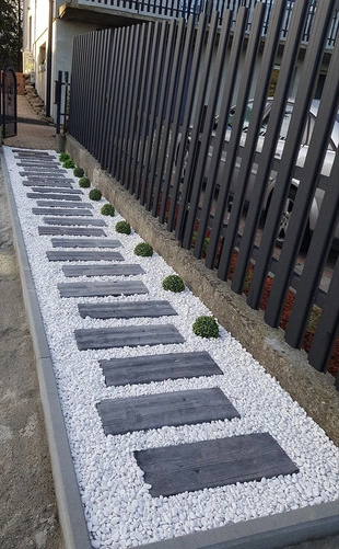 Deski betonowe drewnopodobne, 60x20x4 kolor grafitowy, 94szt