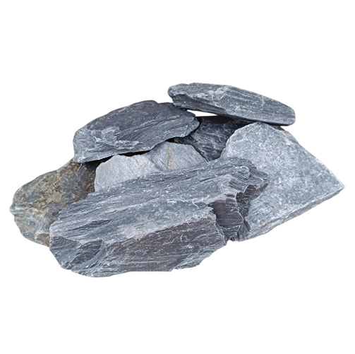 Kora Kamienna Grafitowa Antracytowa 30-50mm, 25kg - Dekoracyjna do ogrodu, rabatek i ścieżek