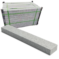 Krawężnik Granitowy Płomieniowany 6×20×100cm PEŁNA PALETA 30mb – Obrzeże, Opornik (NBC)