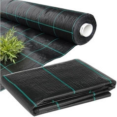 Agrotkanina Czarna 20mb 100g - 1,6m x 20m - Mata na Chwasty, Folia Ogrodowa