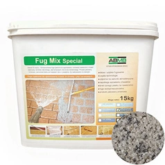 Fuga żywiczna Fug Mix Special Kolor Szary Kamień 15kg ABMB - do kostki brukowej, płyt tarasowych, chodników i ścieżek
