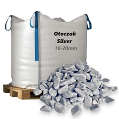 Otoczak Silver 10-20mm, 1000kg - Naturalny Kamień Ogrodowy, Dekoracyjny i Ozdobny na Ścieżki, Rabaty, Oczka Wodne i Tarasy