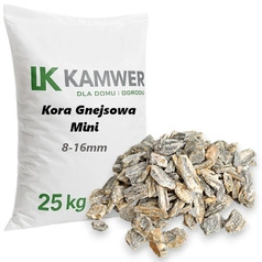 Kora Gnejsowa Kamienna Mini 8-16mm, 25kg - Dekoracyjna do ogrodu, rabatek i ścieżek