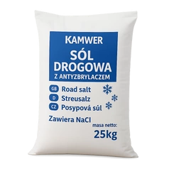 Sól Drogowa 25kg – skuteczna sól zimowa do dróg, chodników, śniegu, lodu i gołoledzi